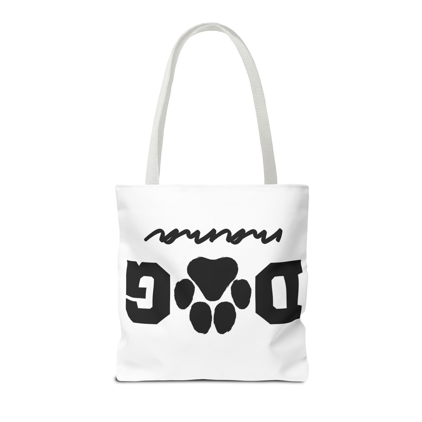 Dog Mama Tote Bag — Paw Print Canvas Tote for Pet Moms