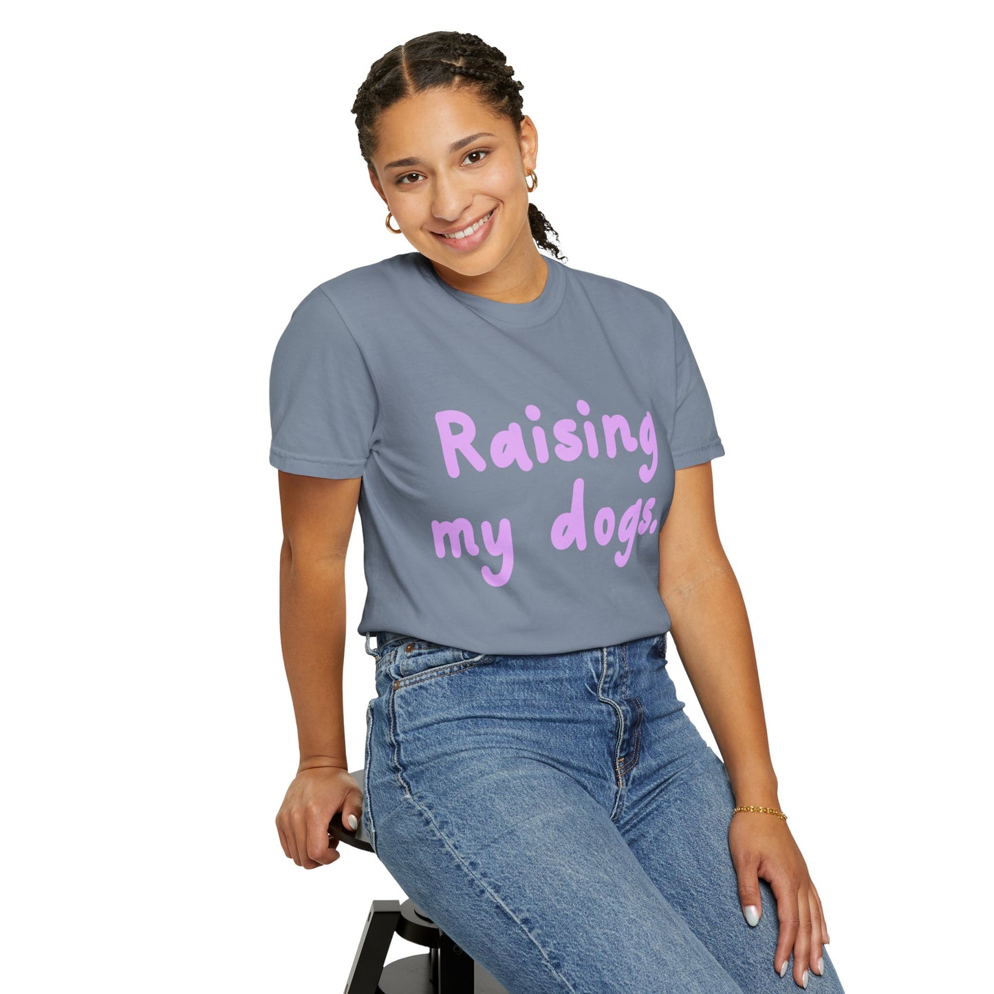Raising My Dogs T-Shirt — Cute Pastel Dog Mom Tee