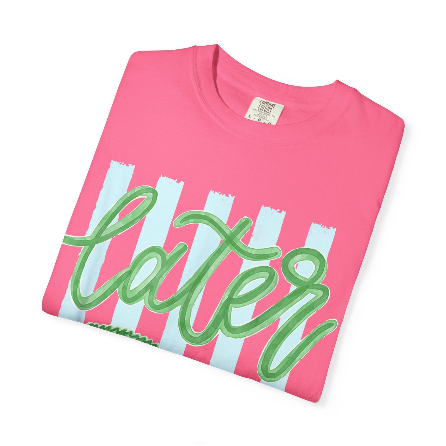 Later Crocodile T-Shirt — Playful Green Gator Graphic Tee
