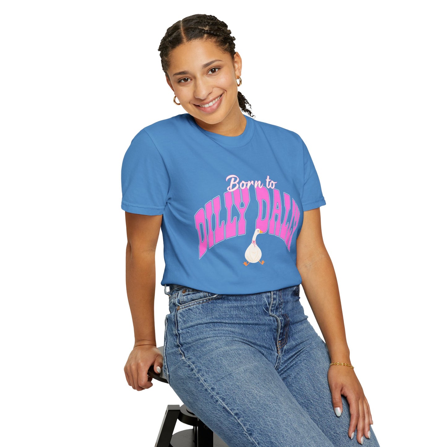 Dilly Dally Pink Arch Graphic Tee