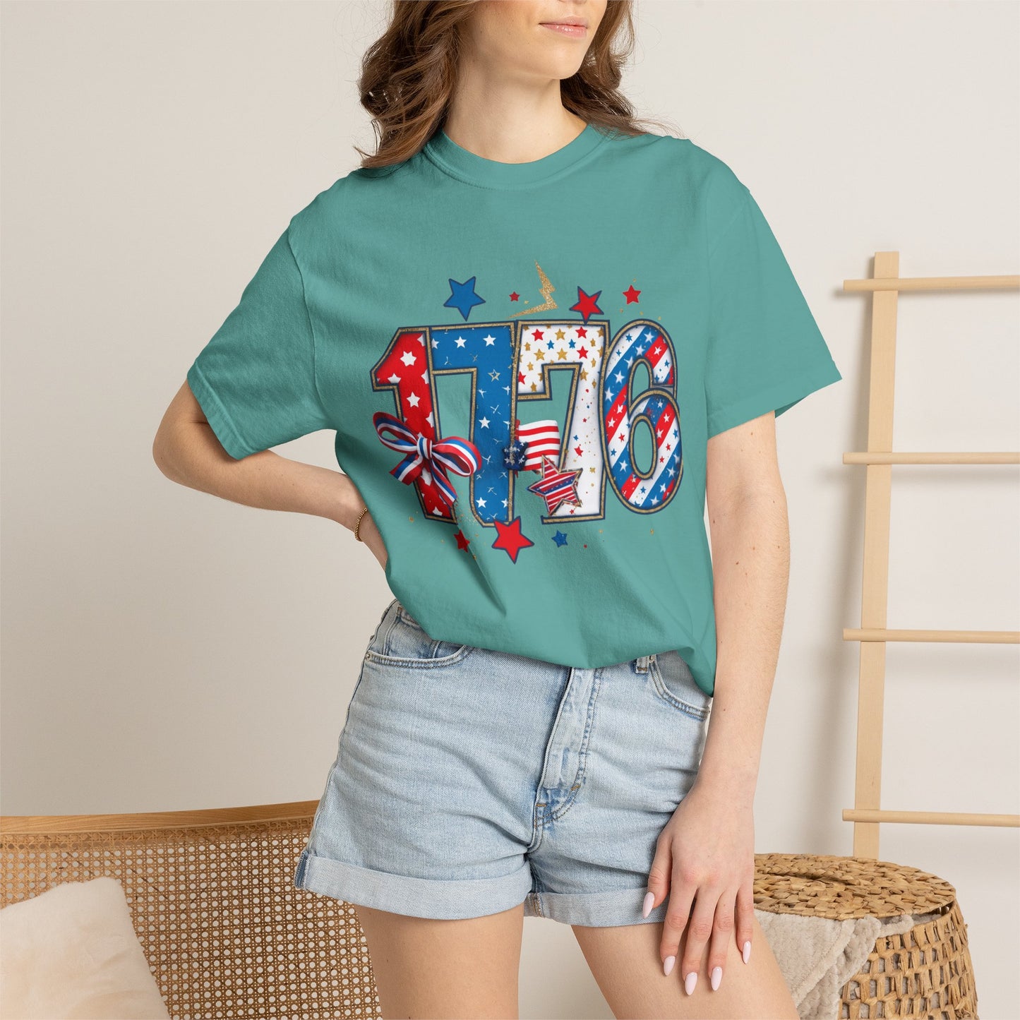 1776 Patriotic T-Shirt — American Flag Stars & Stripes Independence Day Tee