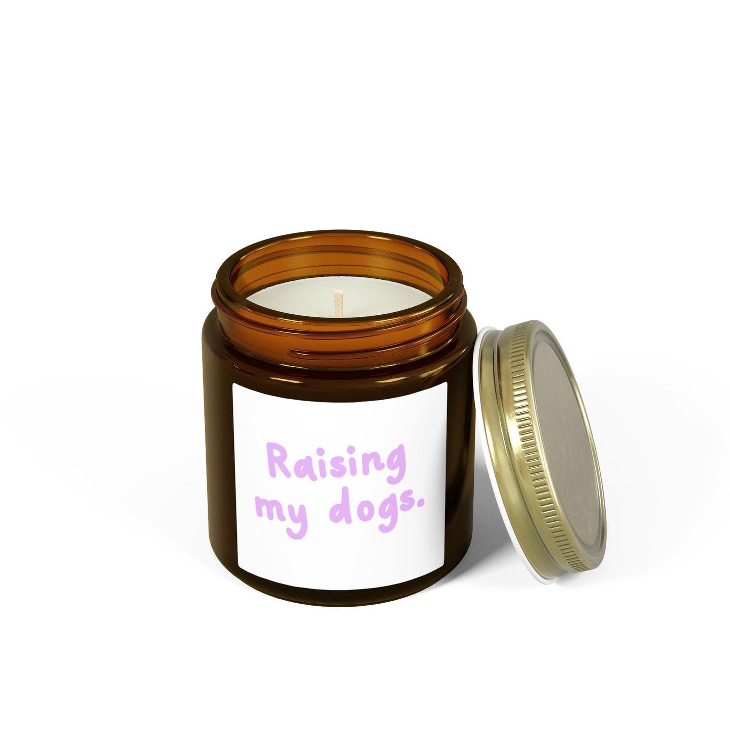 Raising My Dogs Scented Candle — Coconut Apricot Wax (4oz & 9oz)