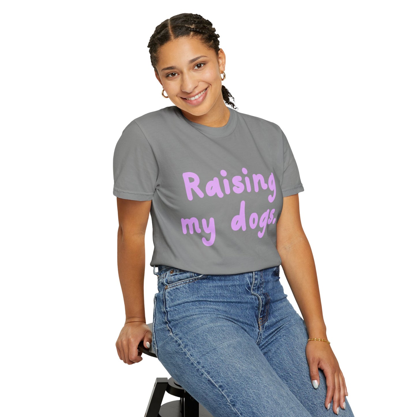 Raising My Dogs T-Shirt — Cute Pastel Dog Mom Tee