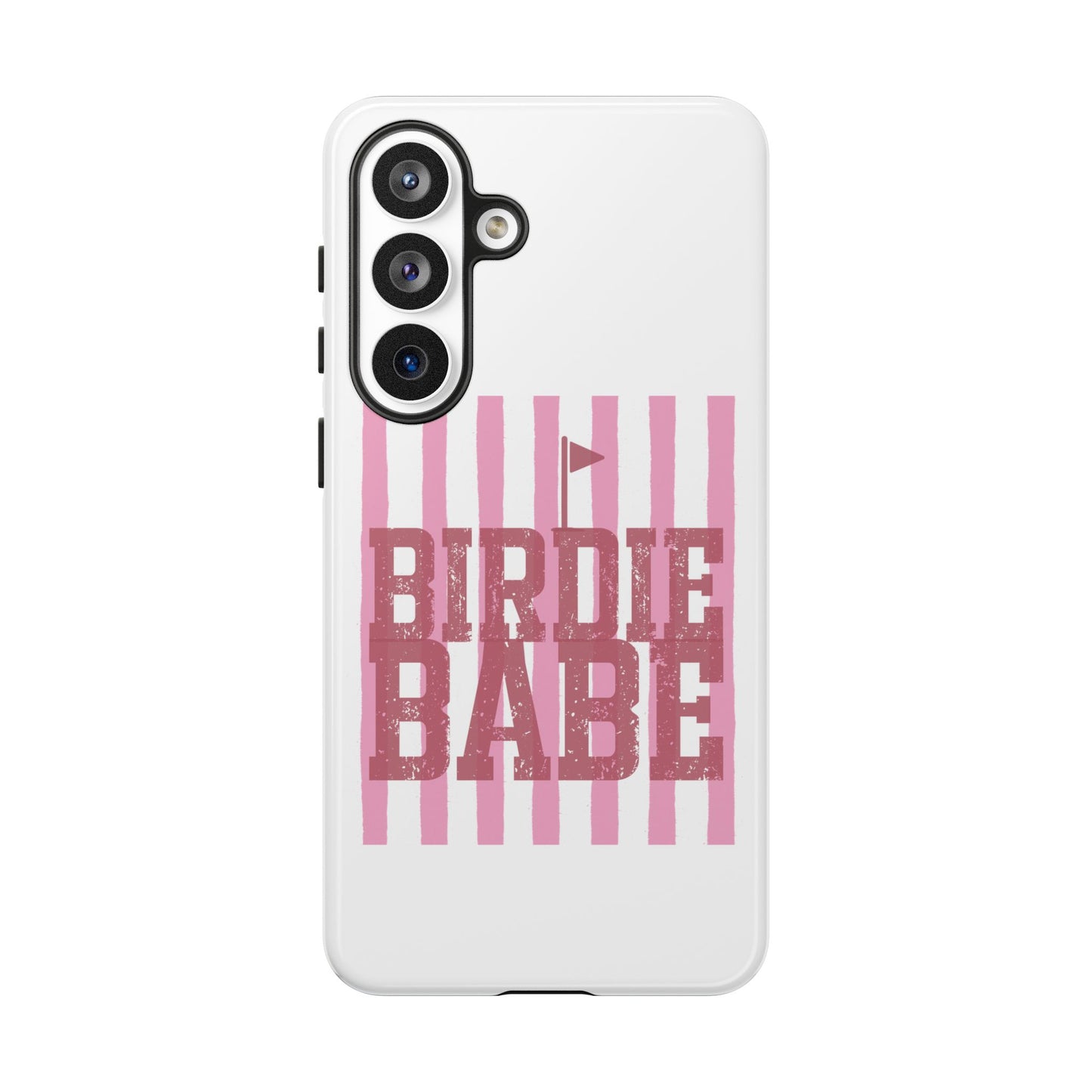 Birdie Babe Phone Case — Pink Striped Golf iPhone Case