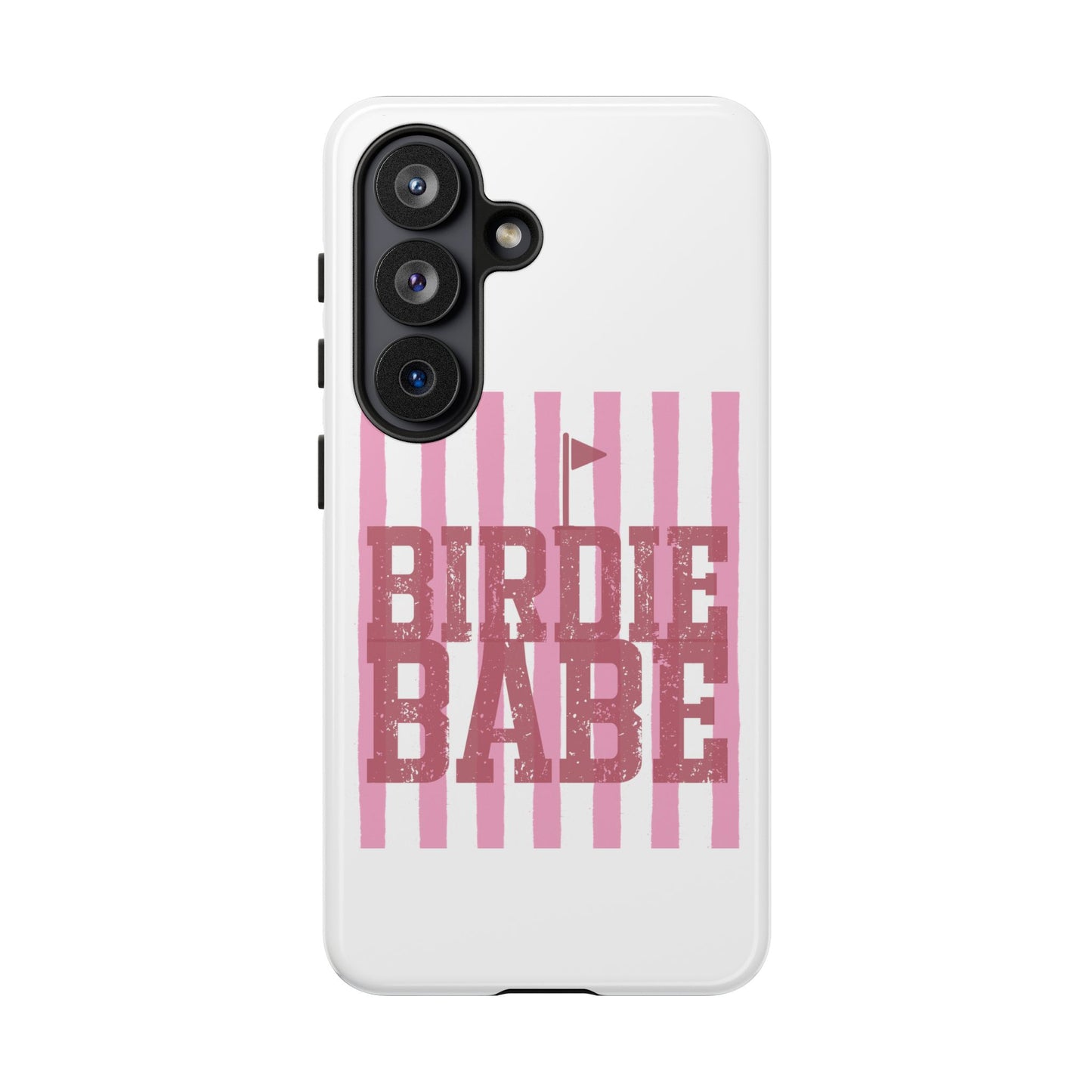 Birdie Babe Phone Case — Pink Striped Golf iPhone Case