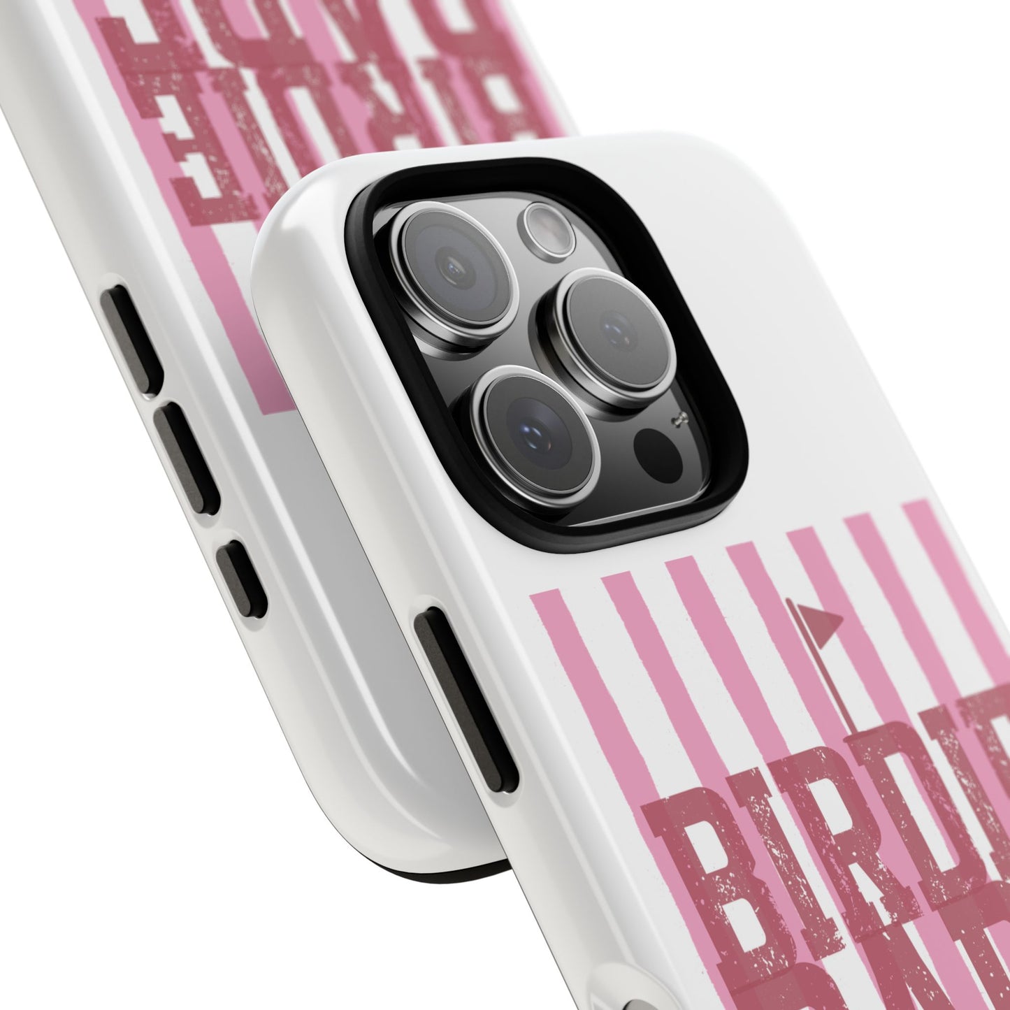 Birdie Babe Phone Case — Pink Striped Golf iPhone Case