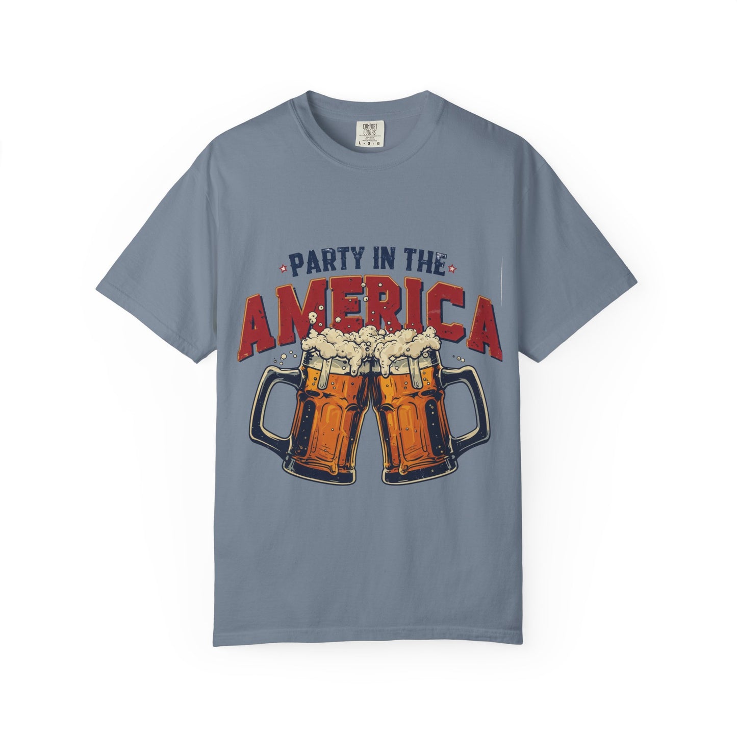 Party in the America T-Shirt – Patriotic Beer Graphic Tee