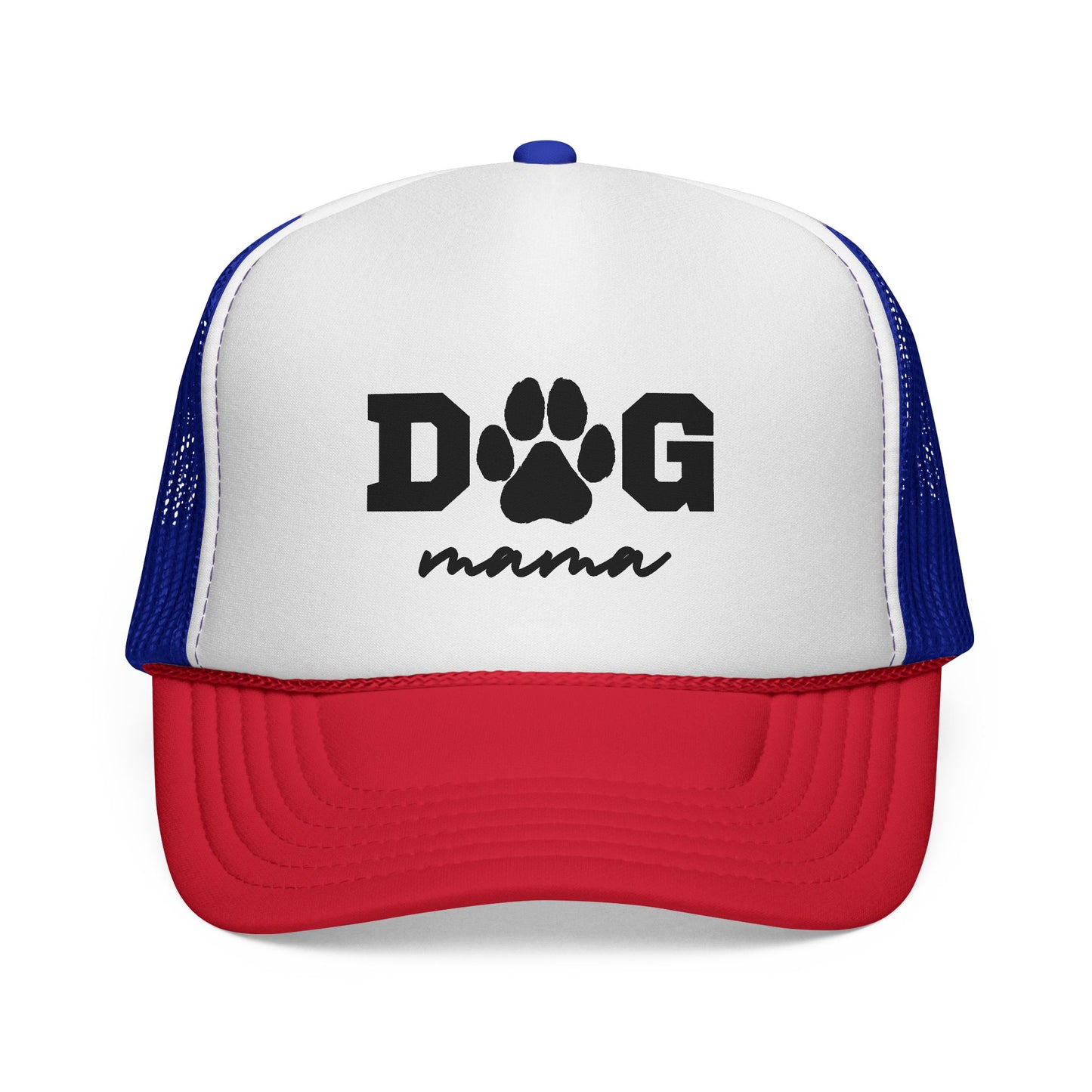 Dog Mama Trucker Hat – Paw Print Mesh Cap for Dog Lovers