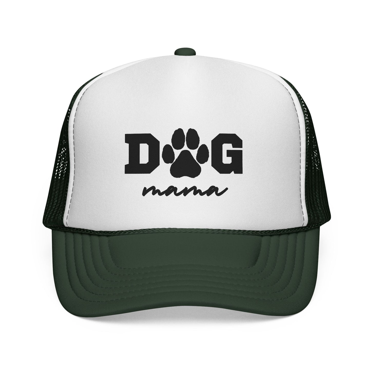 Dog Mama Trucker Hat – Paw Print Mesh Cap for Dog Lovers