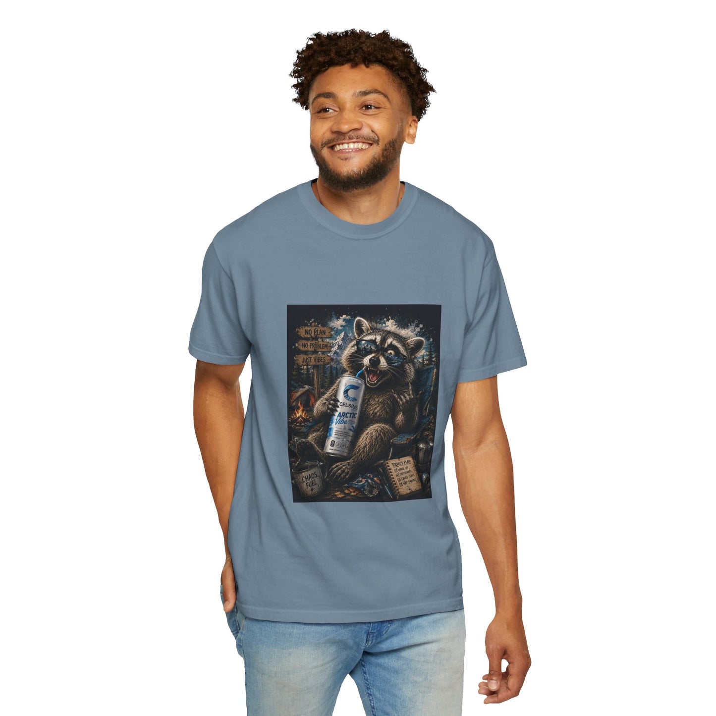 Raccoon Mischief Graphic T-Shirt — Arctic Vibe Celsius