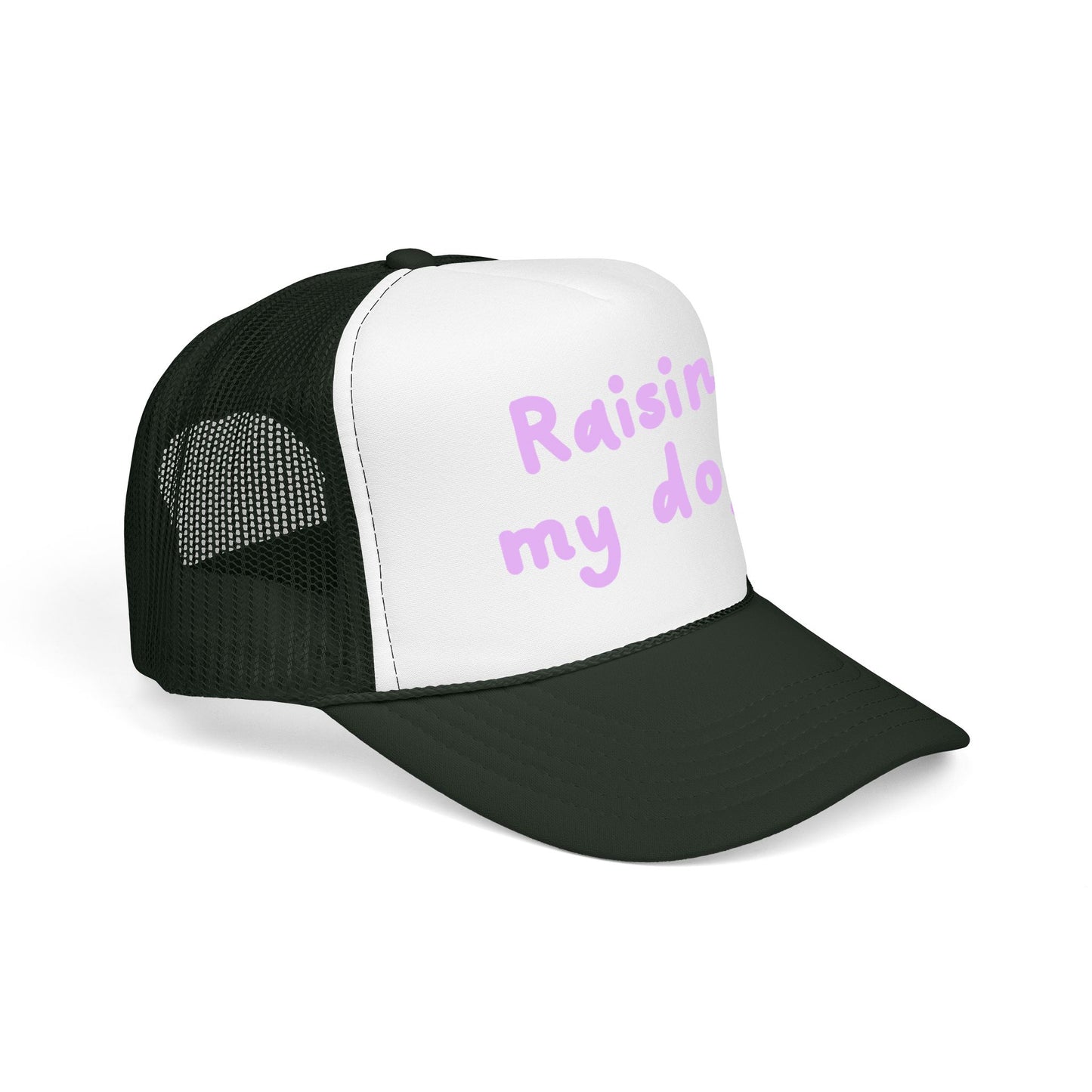 Raising My Dogs Foam Trucker Hat — Cute Pastel Pet Mom Cap