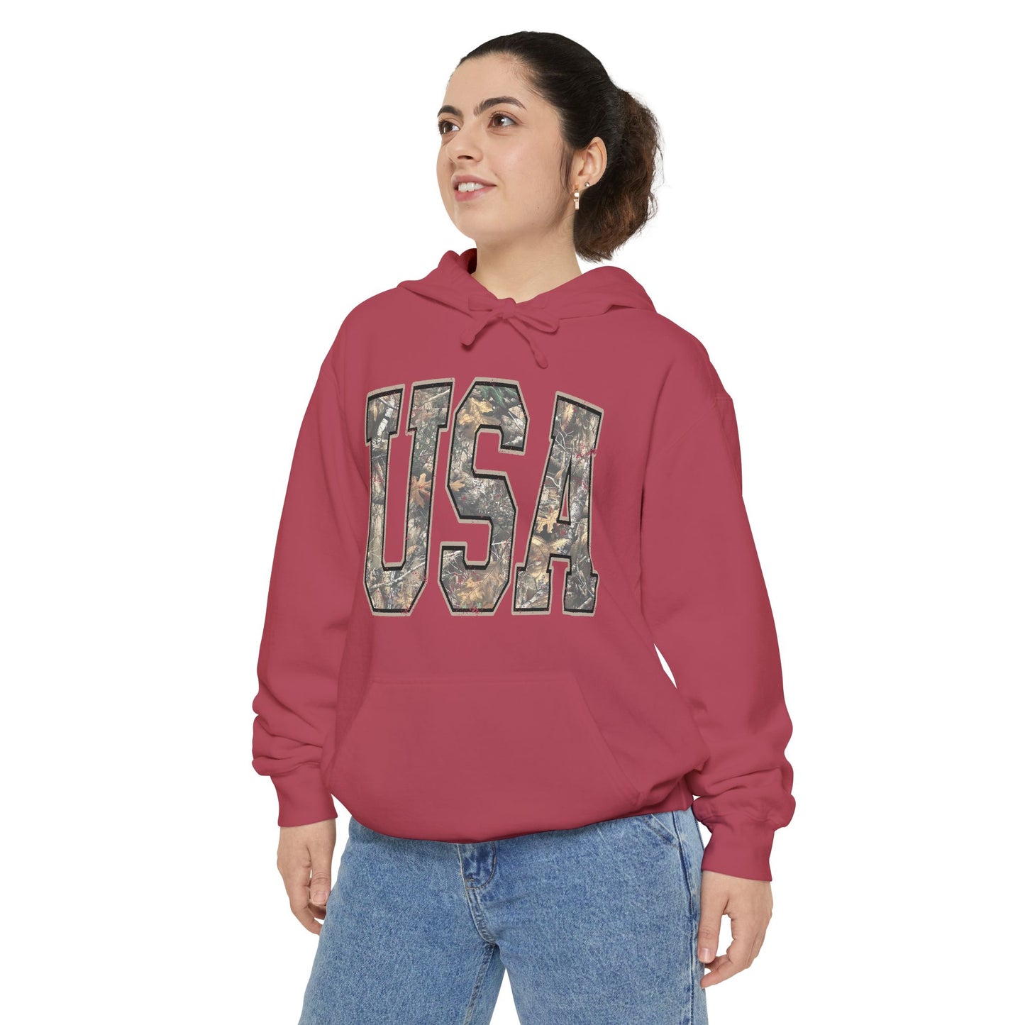 USA Camo Hoodie — Military-Inspired Patriotic Pullover