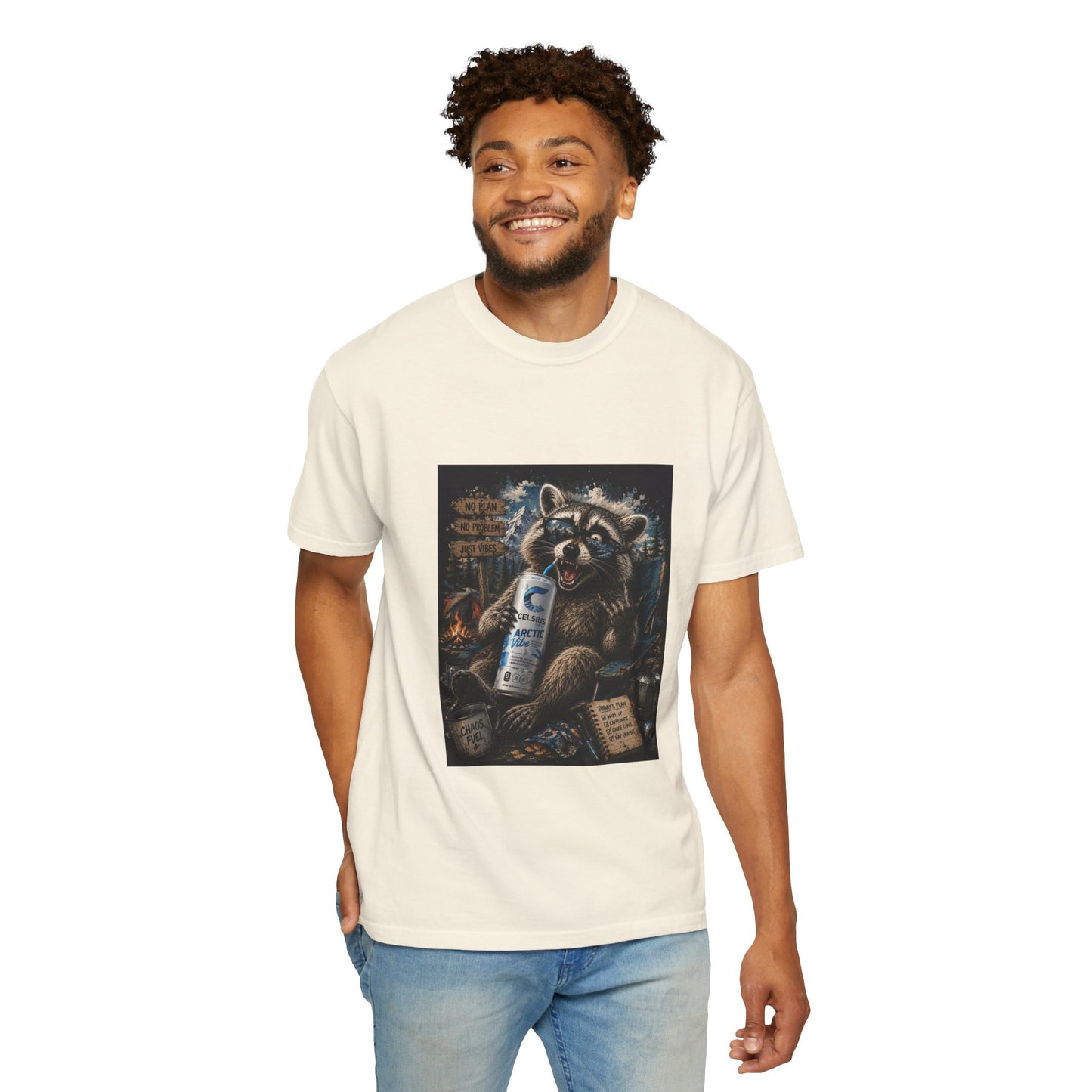 Raccoon Mischief Graphic T-Shirt — Arctic Vibe Celsius