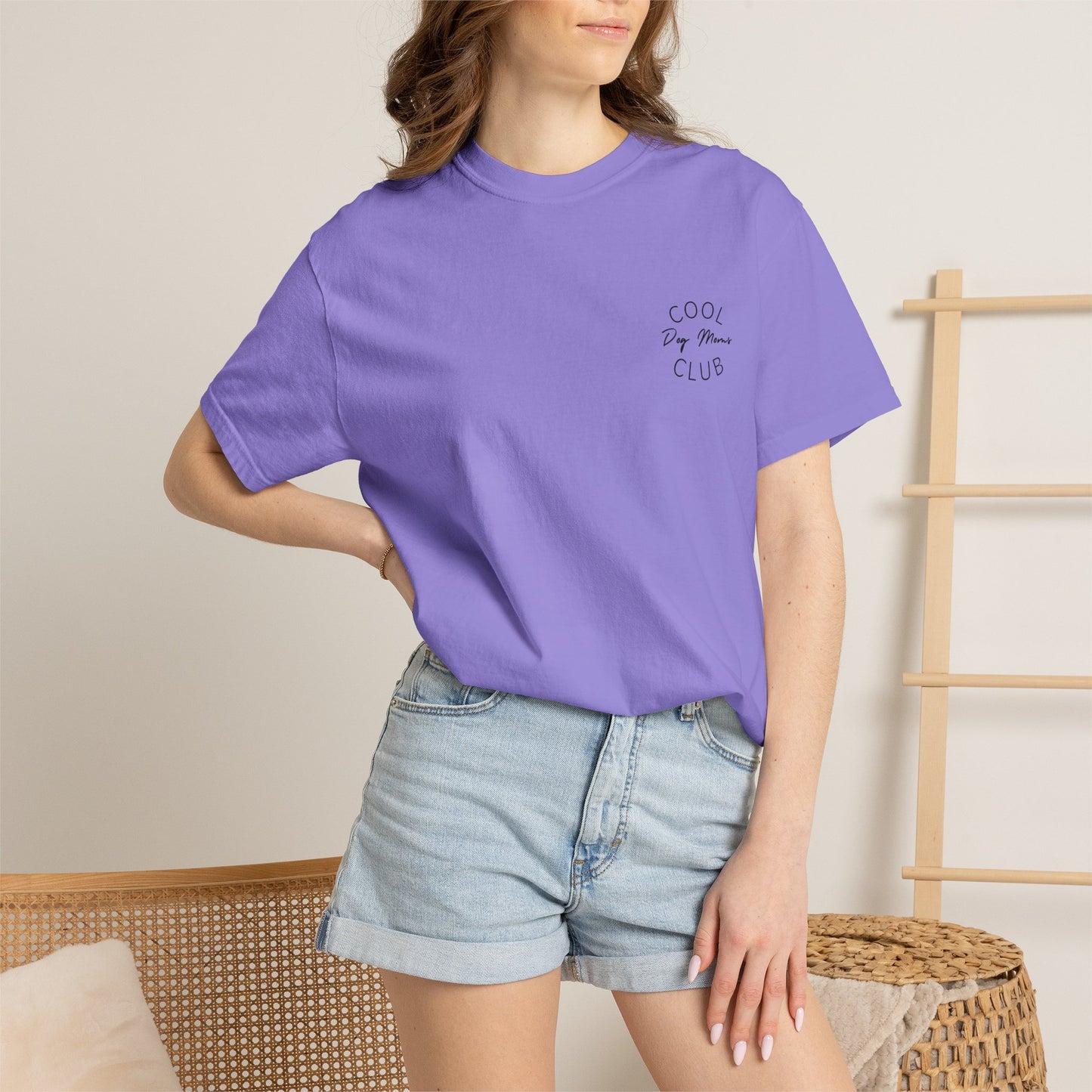 Cool Dog Moms Club T-Shirt- Black Print