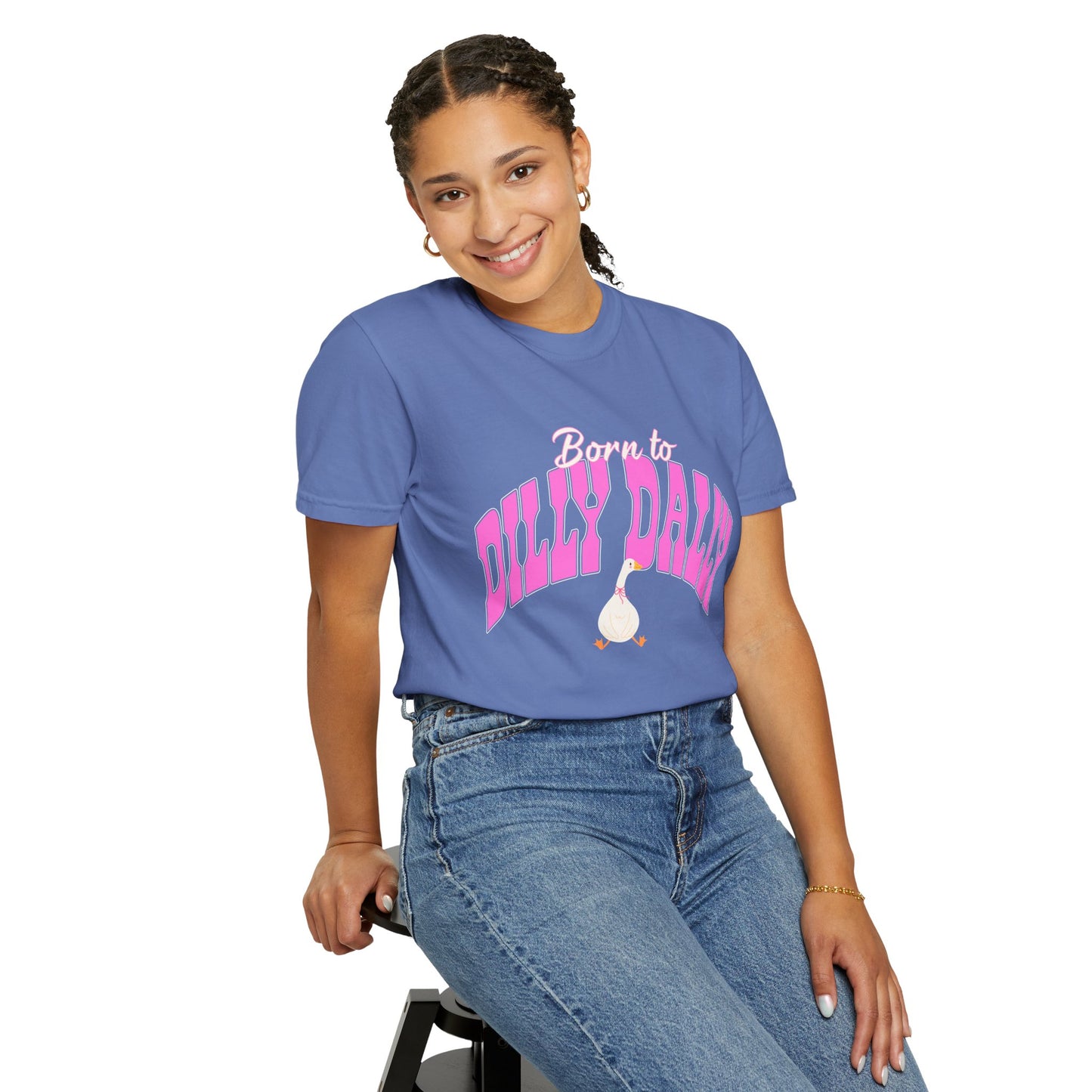 Dilly Dally Pink Arch Graphic Tee