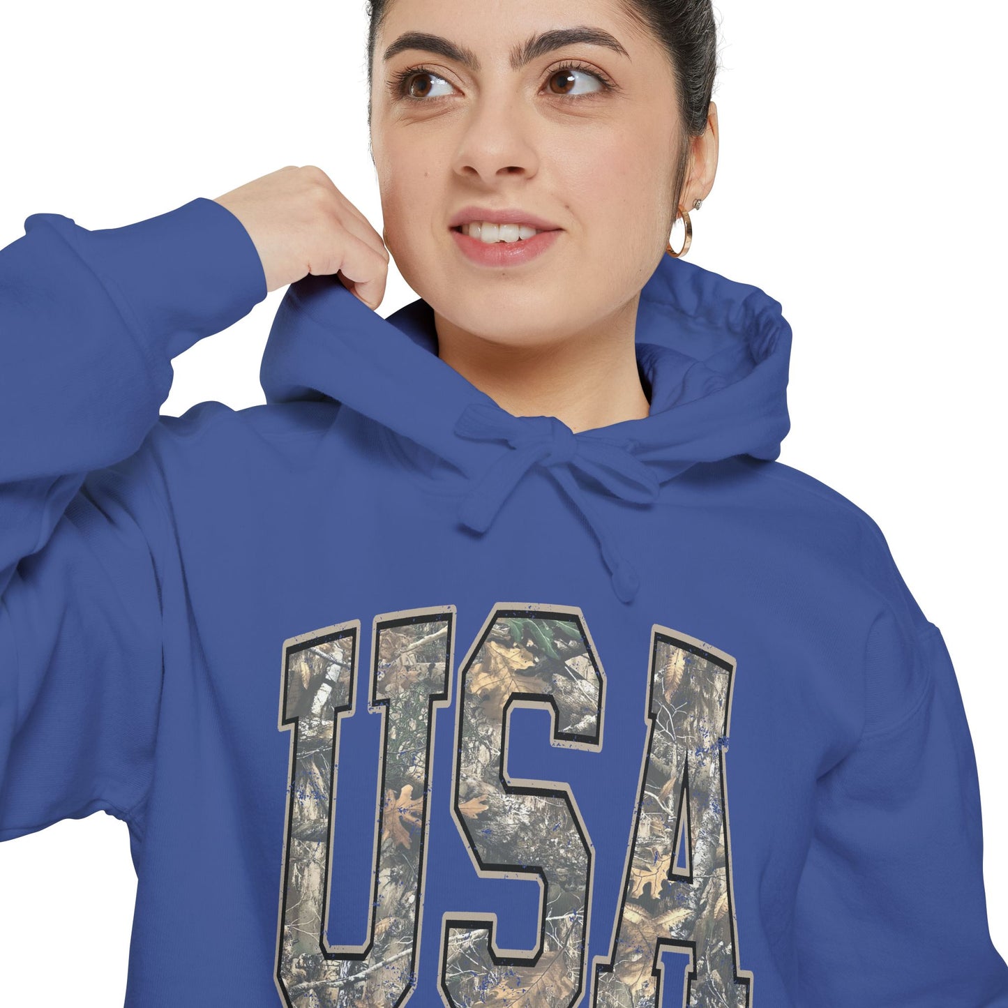 USA Camo Hoodie — Military-Inspired Patriotic Pullover