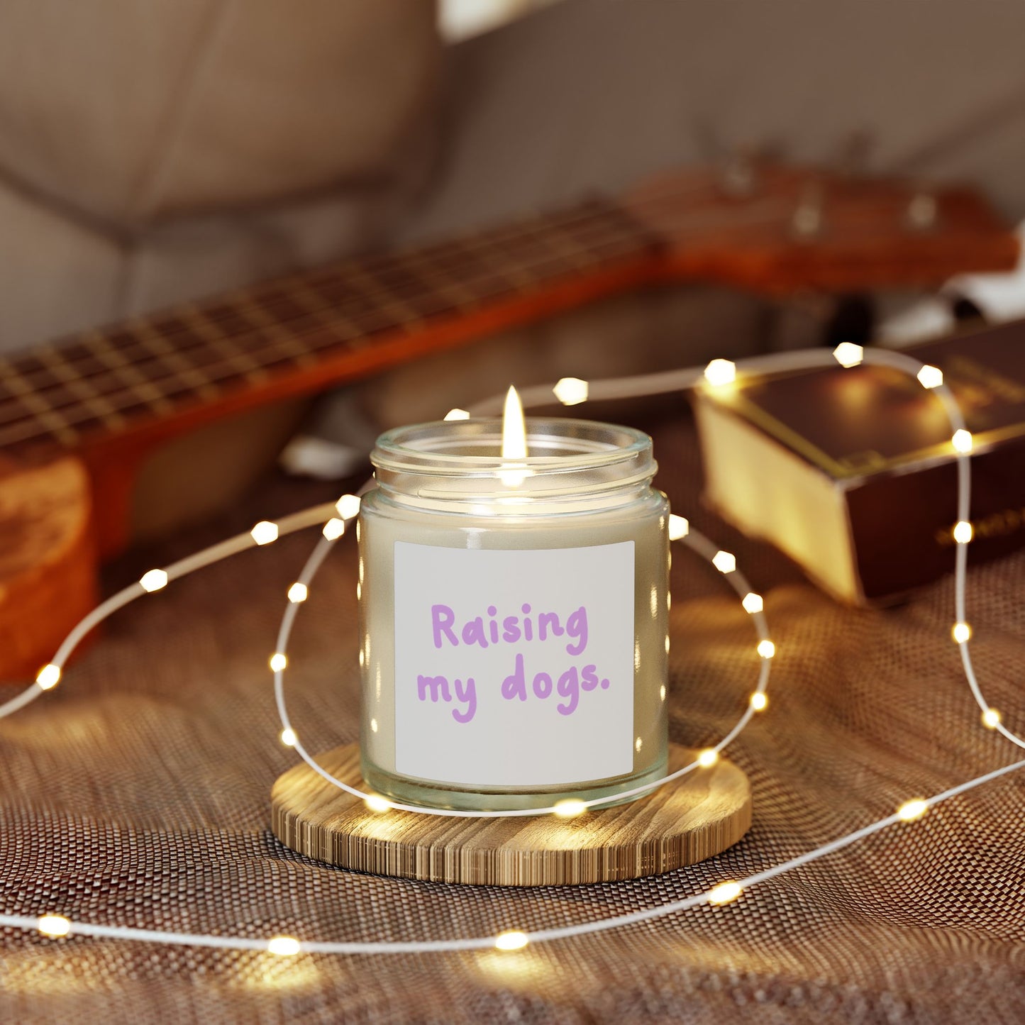 Raising My Dogs Scented Candle — Coconut Apricot Wax (4oz & 9oz)