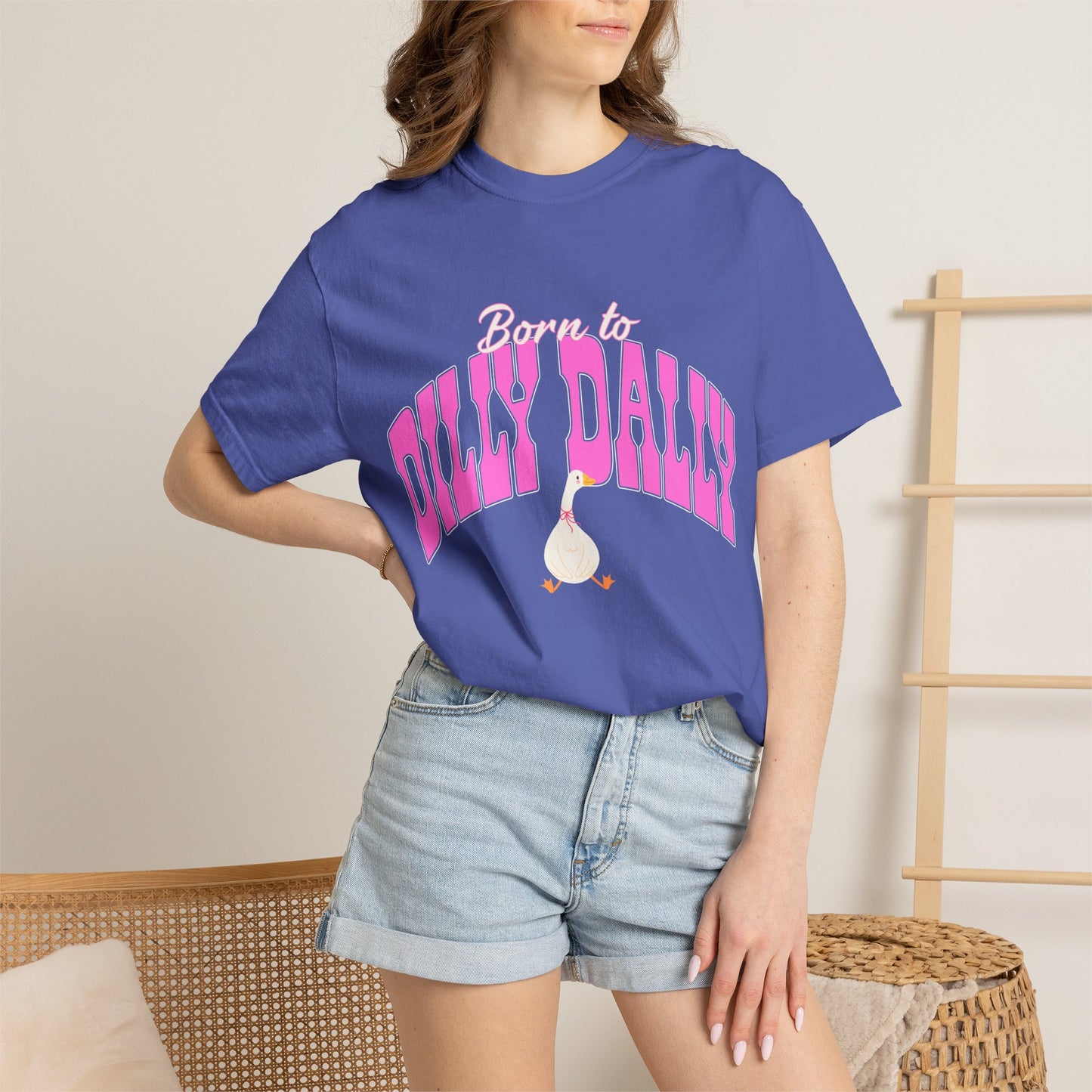Dilly Dally Pink Arch Graphic Tee
