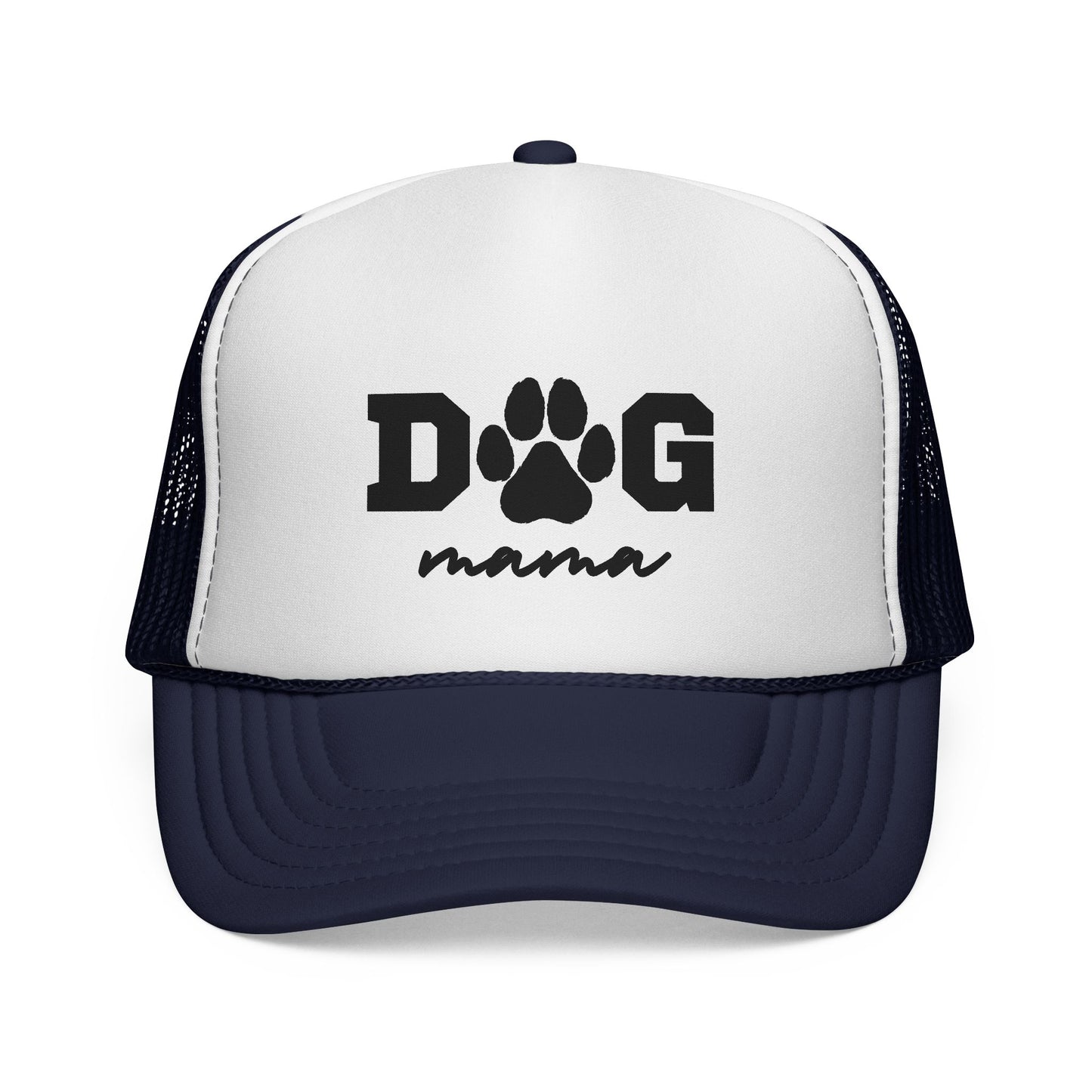 Dog Mama Trucker Hat – Paw Print Mesh Cap for Dog Lovers