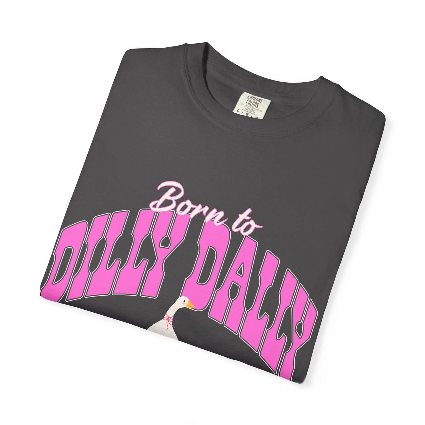 Dilly Dally Pink Arch Graphic Tee