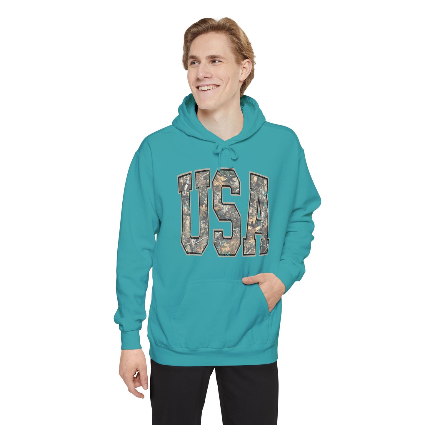 USA Camo Hoodie — Military-Inspired Patriotic Pullover