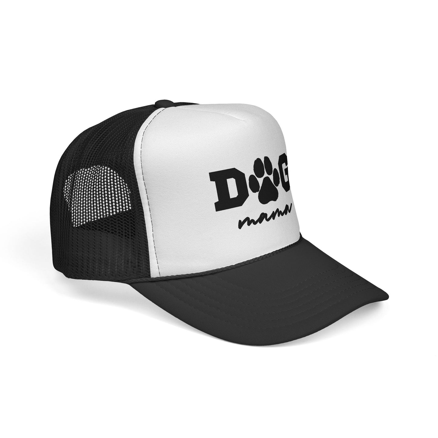 Dog Mama Trucker Hat – Paw Print Mesh Cap for Dog Lovers