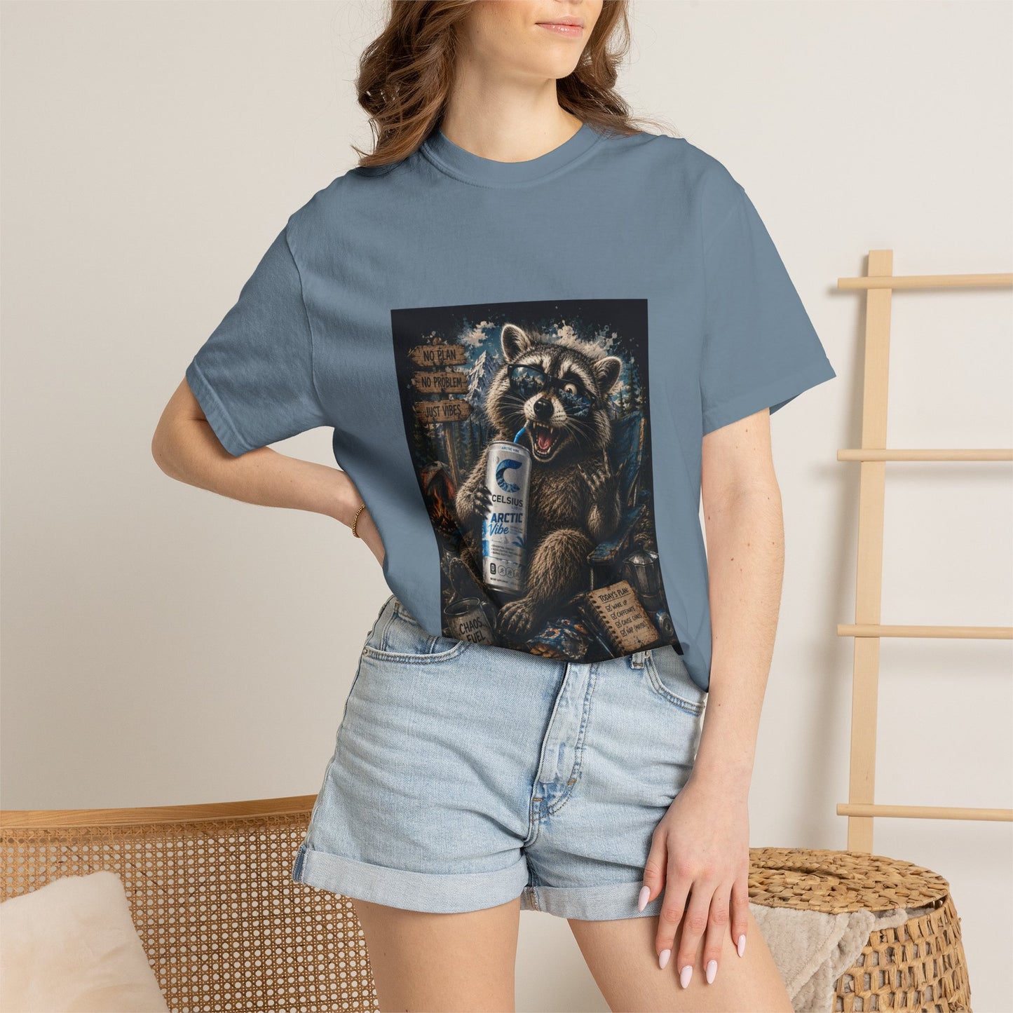 Raccoon Mischief Graphic T-Shirt — Arctic Vibe Celsius