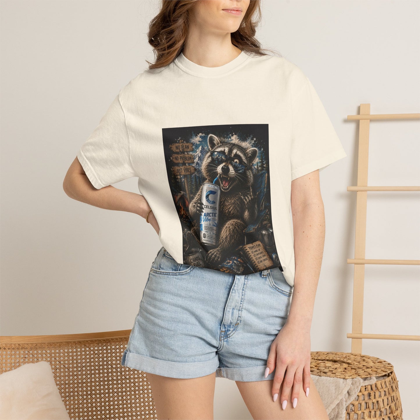 Raccoon Mischief Graphic T-Shirt — Arctic Vibe Celsius