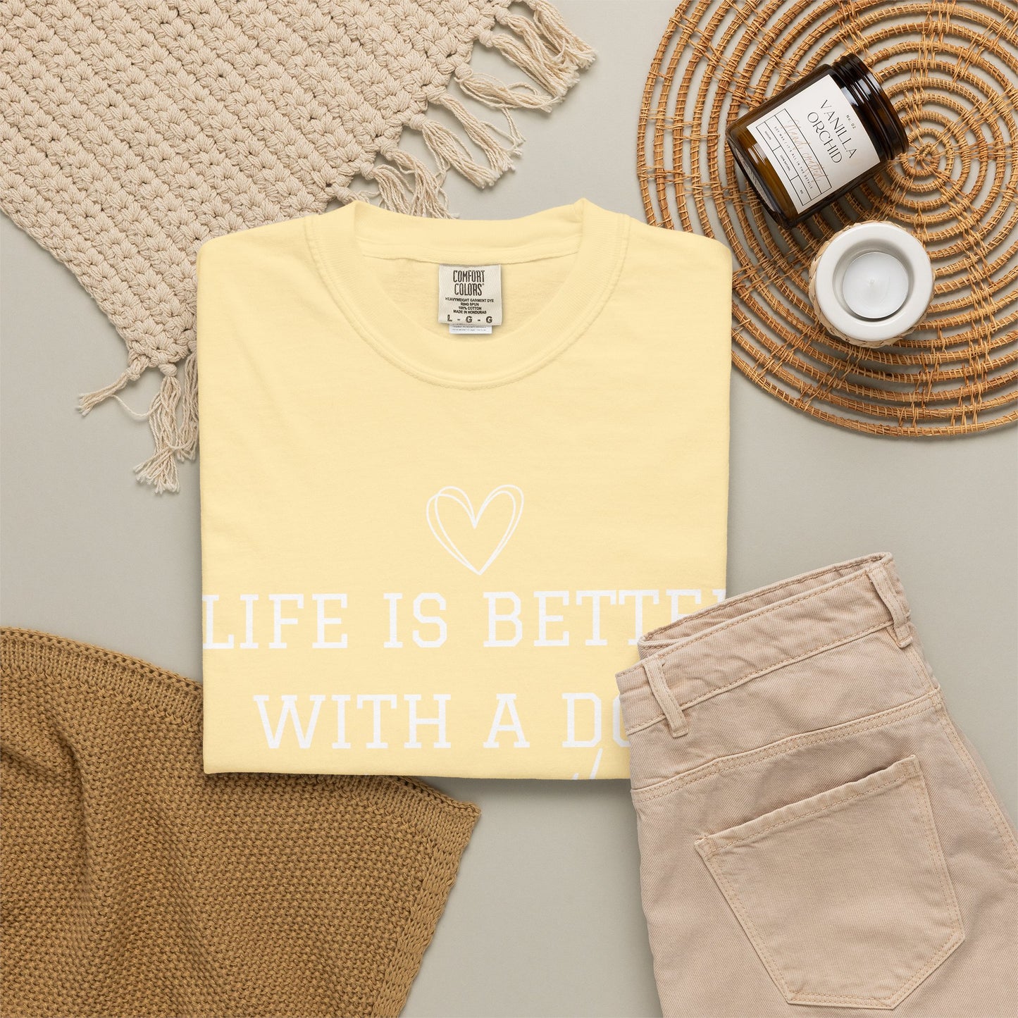 Dog Lover T-Shirt — "Life Is Better With A Dog or Two or Three" Graphic Tee